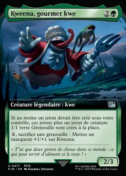 Kweena, gourmet kwe, carte Magic FIN 471 — extension Final Fantasy