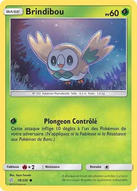Brindibou, carte Pokémon CEC 18 — extension Éclipse Cosmique