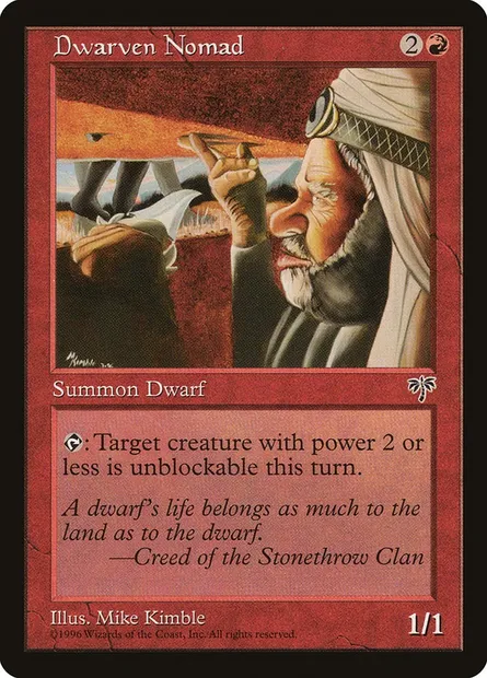 Nomade nain, carte Magic MIR 170 — extension Mirage