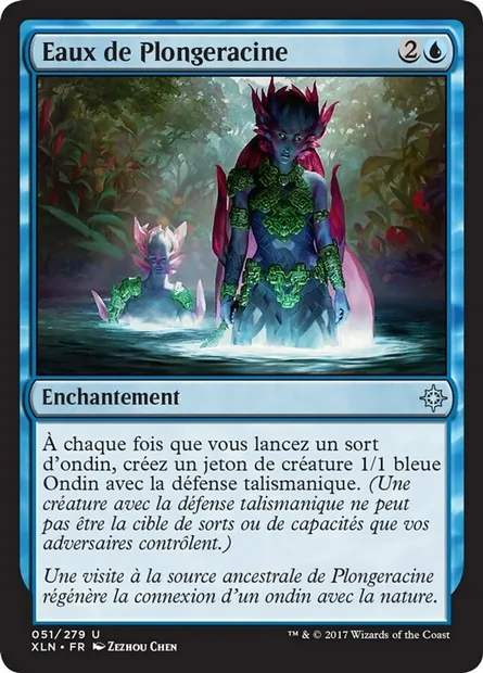 Eaux de Plongeracine, carte Magic XLN 51 — extension Ixalan