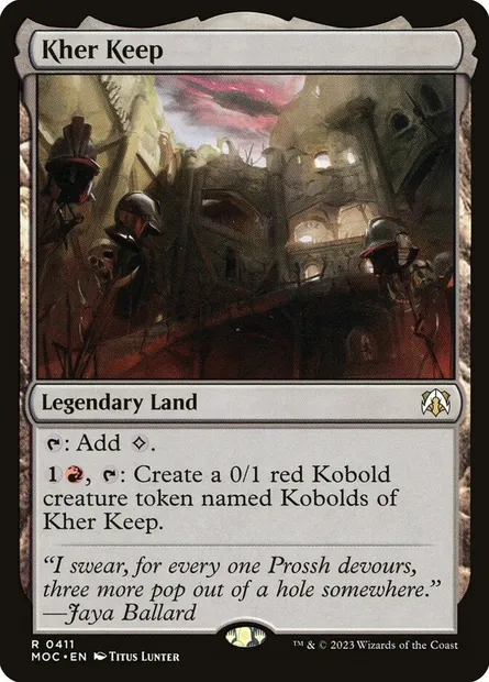 Kher Keep, Magic card MOC 411 — March of the Machine Commander set
