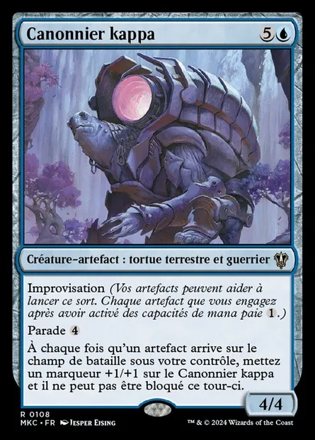 Canonnier kappa, carte Magic MKC 108 — extension Murders at Karlov Manor Commander