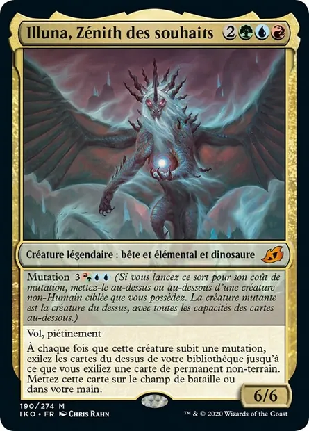 Illuna, Zénith des souhaits, carte Magic IKO 190 — extension Ikoria: Lair of Behemoths