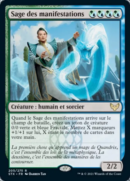 Sage des manifestations, carte Magic STX 205 — extension Strixhaven: l'Académie des Mages