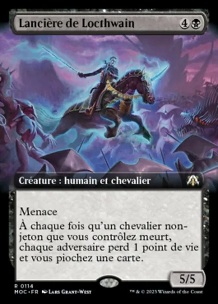 Lancière de Locthwain, carte Magic MOC 114 — extension March of the Machine Commander