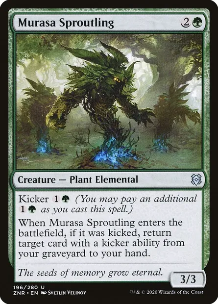Murasa Sproutling, Magic card ZNR 196 — Zendikar Rising set