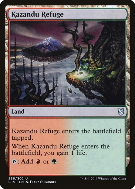 Kazandu Refuge, Magic card C19 256 — Commander 2019 set