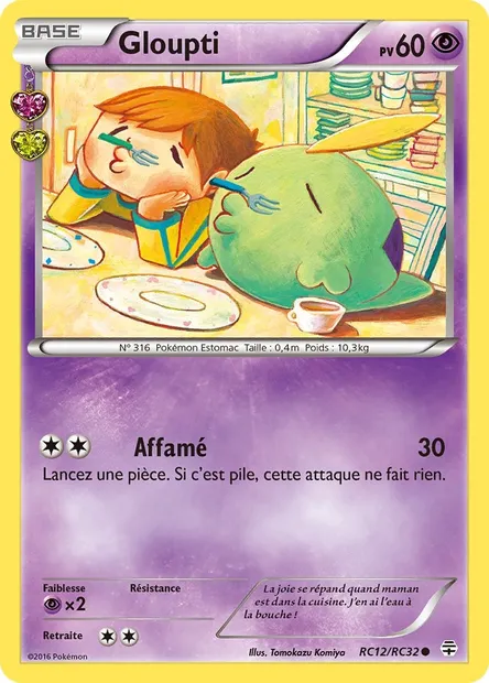 Gloupti, carte Pokémon GEN RC12 — extension Générations