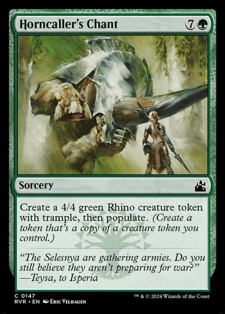 Horncaller's Chant, Magic card RVR 147 — Ravnica Remastered set