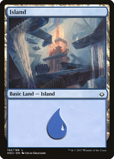 Island, Magic card HOU 192 — Hour of Devastation set