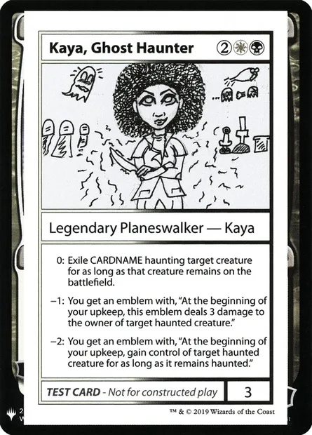 Kaya, Ghost Haunter, carte Magic CMB1 94 — extension Mystery Booster Playtest Cards 2019