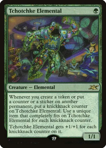 Tchotchke Elemental, carte Magic UNF 444 — extension Unfinity