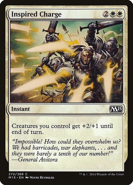 Inspired Charge, Magic card M15 272 — Magic 2015 set