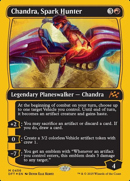 Chandra, Spark Hunter, Magic card DFT 456 — Aetherdrift set