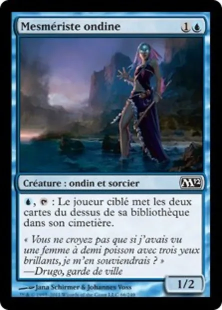 Mesmériste ondine, carte Magic M12 66 — extension Magic 2012