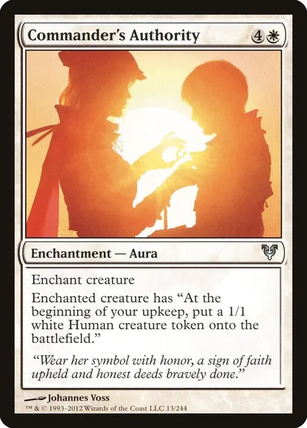 Commander's Authority, Magic card AVR 13 — Avacyn Restored set