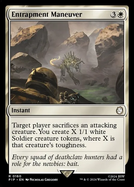 Entrapment Maneuver, Magic card PIP 160 — Fallout set
