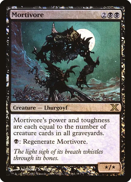 Mortivore, Magic card 10E 161★ — Tenth Edition set