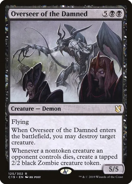 Overseer of the Damned, Magic card C19 125 — Commander 2019 set