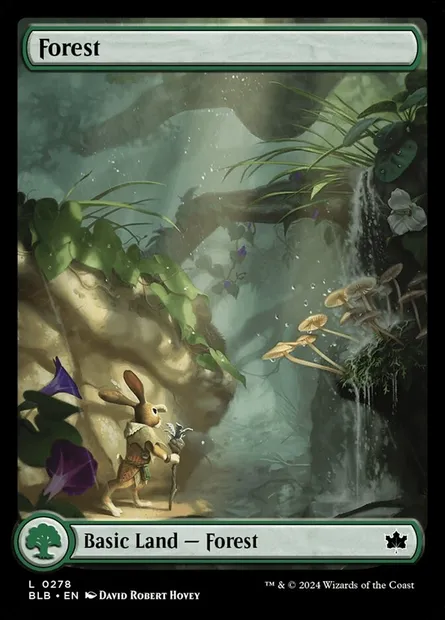 Forêt, carte Magic BLB 278 — extension Bloomburrow