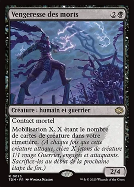 Vengeresse des morts, carte Magic TDM 73 — extension Tarkir: Dragonstorm