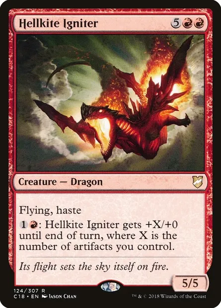 Hellkite Igniter, Magic card C18 124 — Commander 2018 set