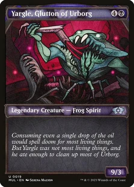 Yargle, Glutton of Urborg, Magic card MUL 19 — Multiverse Legends set
