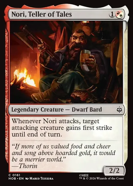 Nori, Teller of Tales, Magic card HOB 161 — The Hobbit set