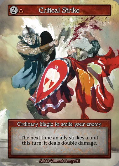 Critical Strike, Sorcery card ALP 206 — Alpha set