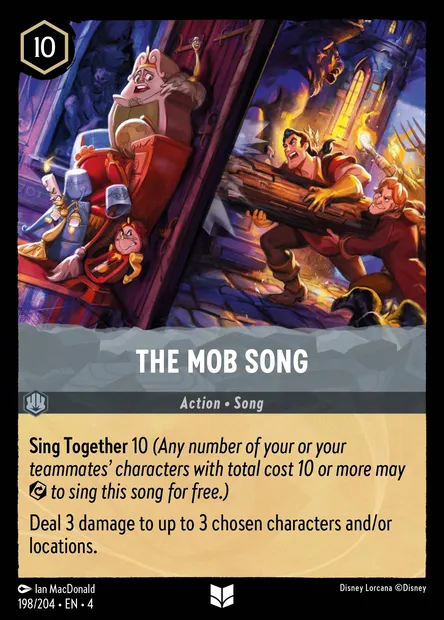 The Mob Song, Disney Lorcana card CH4-198 — Ursula's Return set