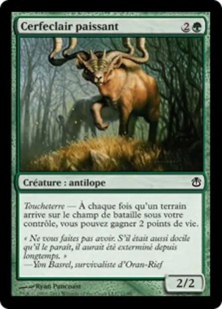 Cerfeclair paissant, carte Magic DDH 11 — extension Duel Decks: Ajani vs. Nicol Bolas