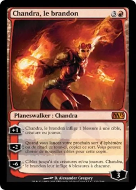 Chandra, le brandon, carte Magic M13 123 — extension Magic 2013