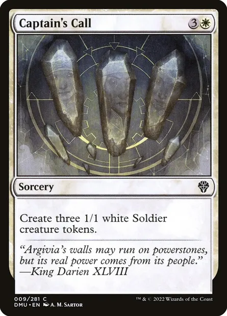 Captain's Call, Magic card DMU 9 — Dominaria United set
