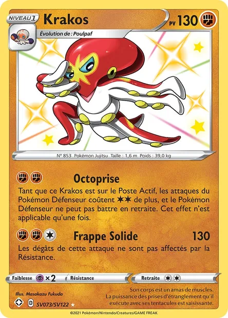 Krakos, carte Pokémon SHF SV073 — extension Destinées Radieuses