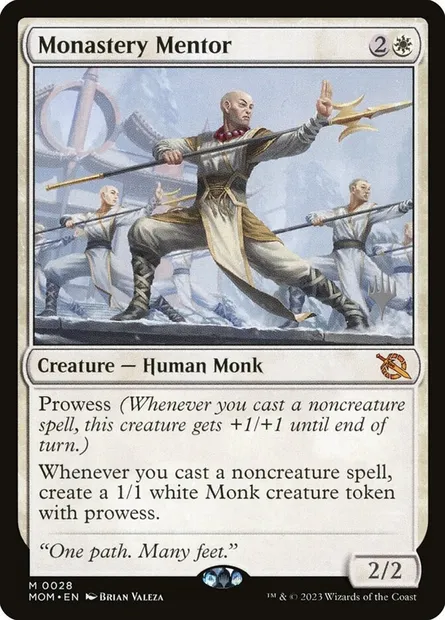 Monastery Mentor, Magic card PMOM 28p — March of the Machine Promos set