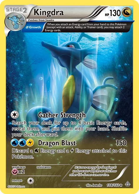 Kingdra, Pokémon card PRC 108 — Primal Clash set
