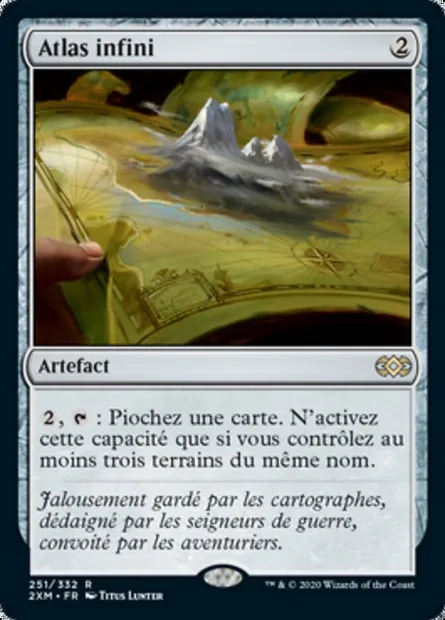 Atlas infini, carte Magic 2XM 251 — extension Double Masters