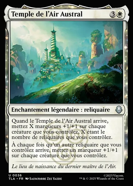 Temple de l'Air Austral, carte Magic TLA 36 — extension Avatar: The Last Airbender