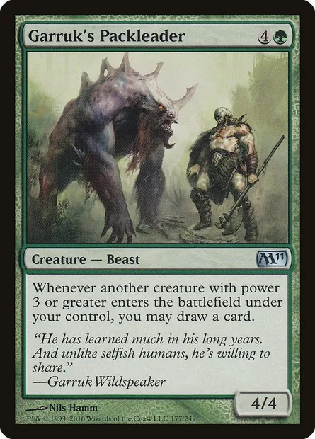 Garruk's Packleader, Magic card M11 177 — Magic 2011 set