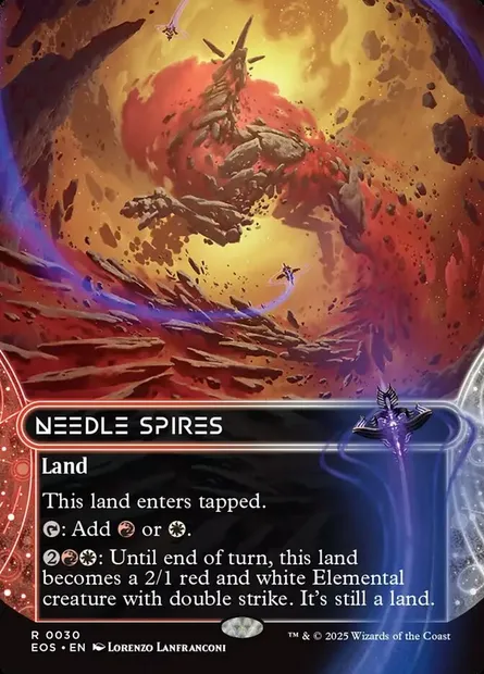 Needle Spires, Magic card EOS 30 — Edge of Eternities: Stellar Sights set