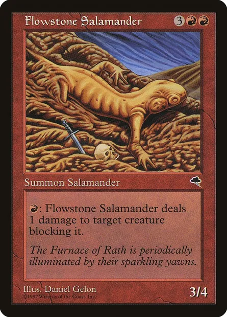 Salamandre de fluipierre, carte Magic TMP 175 — extension Tempête