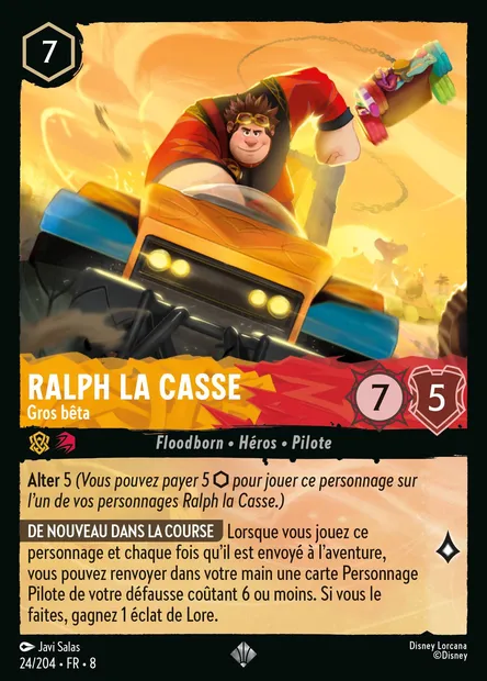 Ralph la Casse - Gros bêta, carte Disney Lorcana CH8-024 — extension Le Règne de Jafar