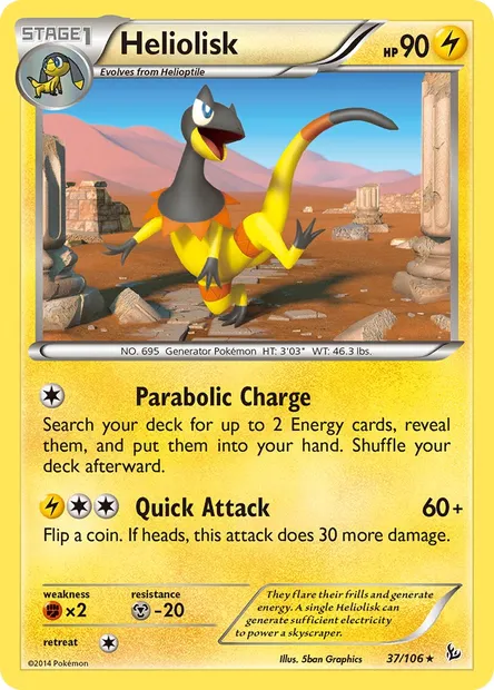 Heliolisk, Pokémon card FLF 37 — Flashfire set