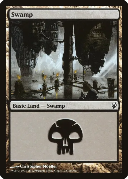 Swamp, Magic card DDJ 84 — Duel Decks: Izzet vs. Golgari set
