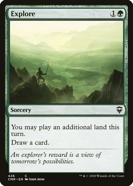 Explore, Magic card CMR 426 — Commander Legends set