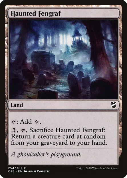 Haunted Fengraf, Magic card C18 254 — Commander 2018 set