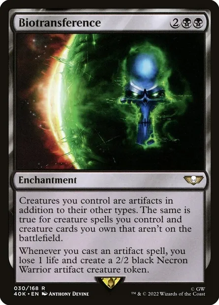 Biotransference, Magic card 40K 30 — Warhammer 40,000 Commander set