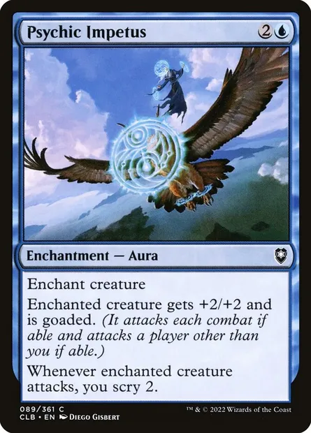 Psychic Impetus, Magic card CLB 89 — Commander Legends: Battle for Baldur's Gate set