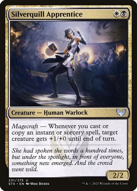 Silverquill Apprentice, Magic card STX 231 — Strixhaven: School of Mages set