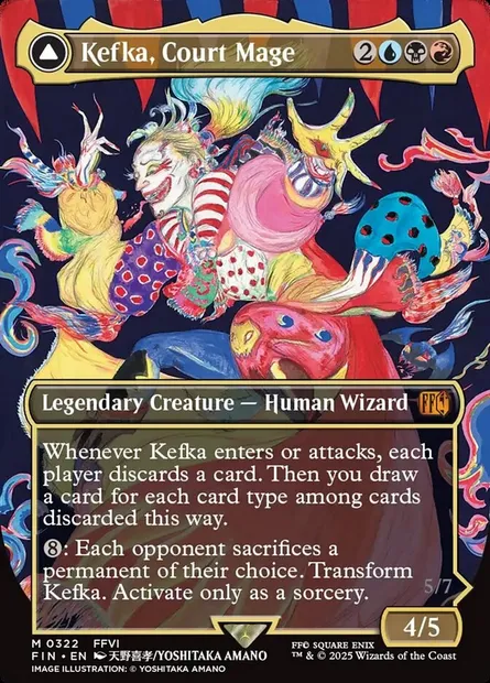 Kefka, Court Mage // Kefka, Ruler of Ruin, Magic card FIN 322 — Final Fantasy set
